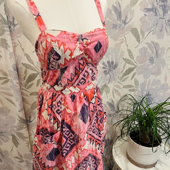 American Eagle Outfitters Tribal Print Corset Dress. Size 4. NWOT. - Picture 1 of 7